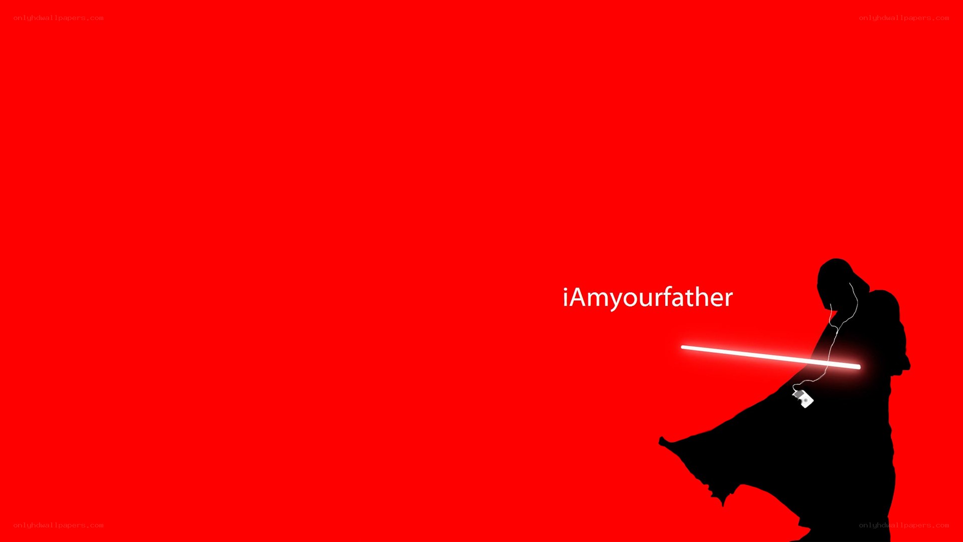 Darth Vader with lightsaber