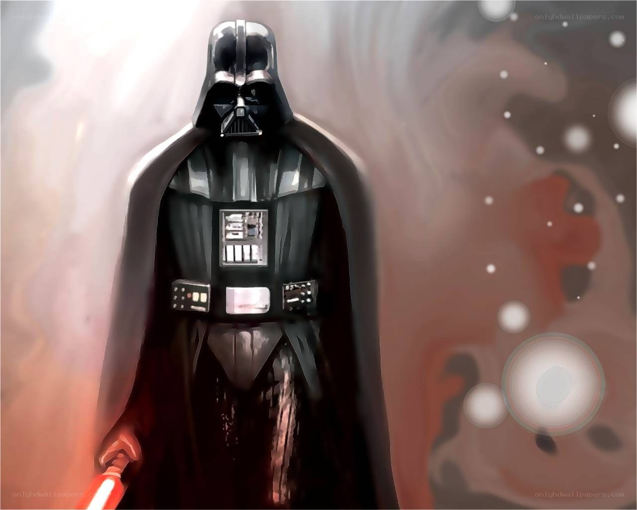 Darth Vader with lightsaber