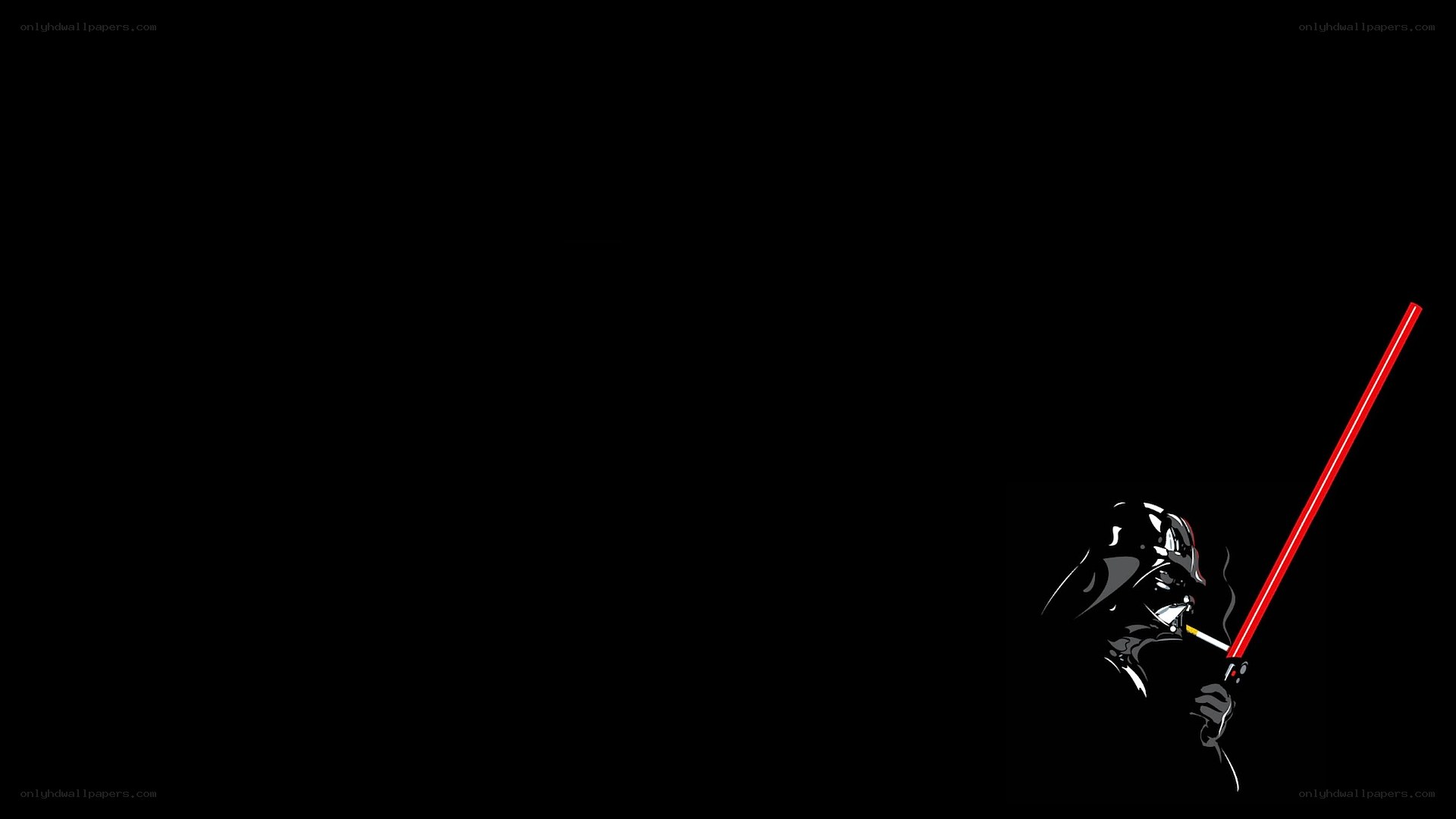 Darth Vader with lightsaber