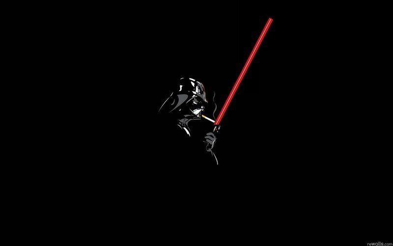 Darth Vader with lightsaber