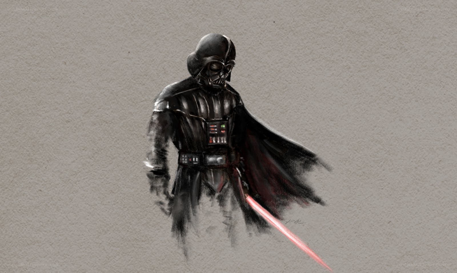 Darth Vader with lightsaber