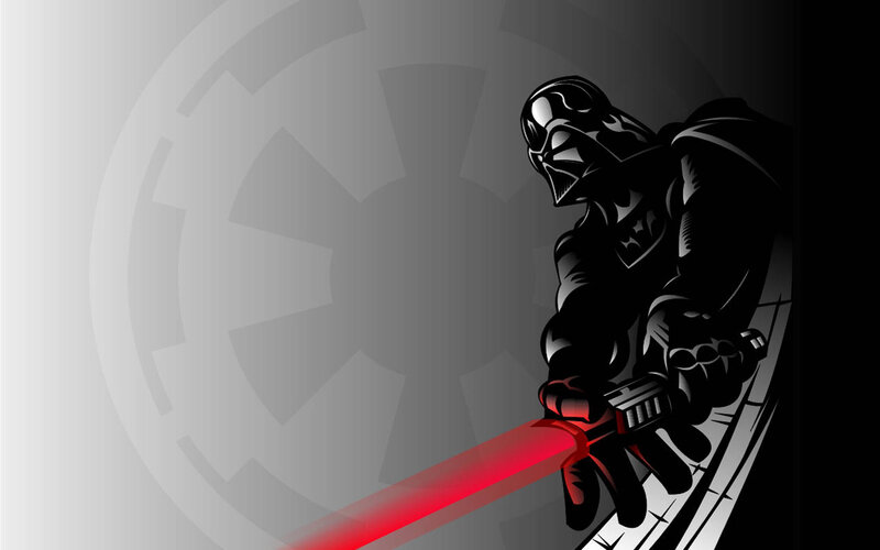 Darth Vader with lightsaber