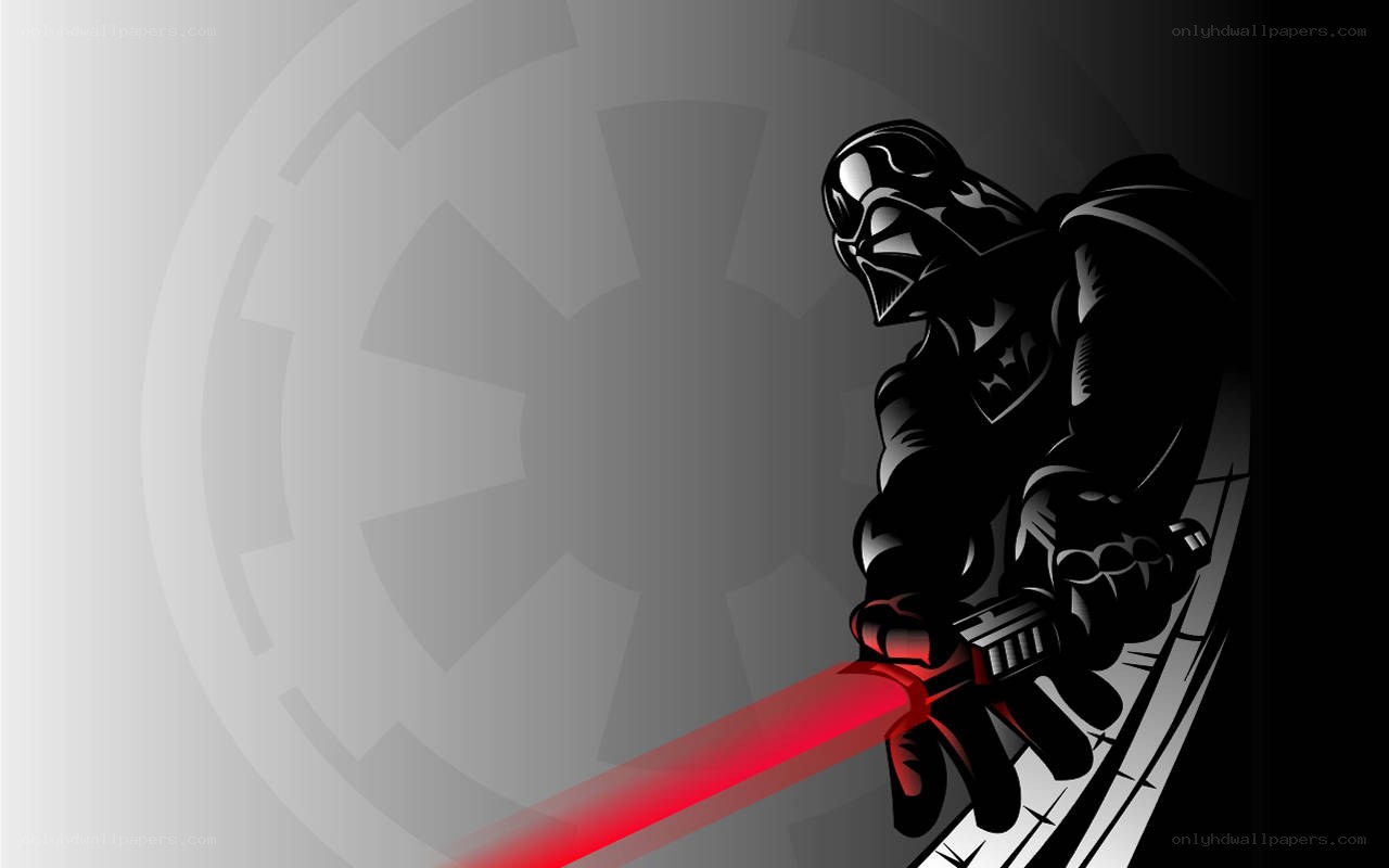 Darth Vader with lightsaber
