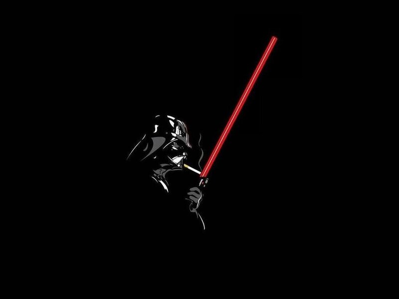 Darth Vader with Lightsaber — Black, Red