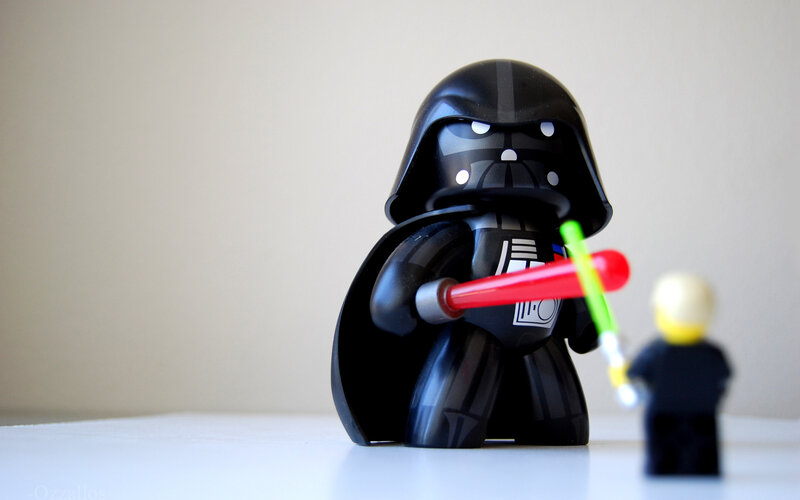 Darth Vader with lightsabers