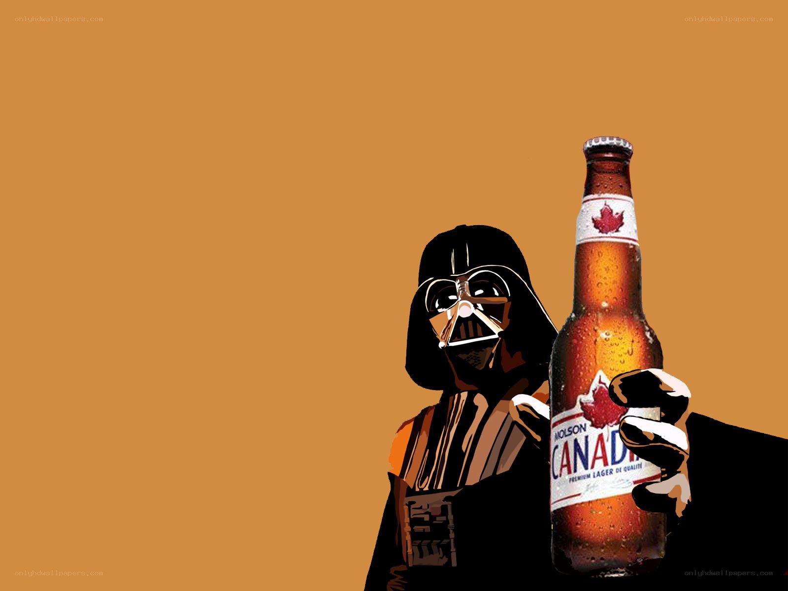 Darth Vader with Molson Canadian