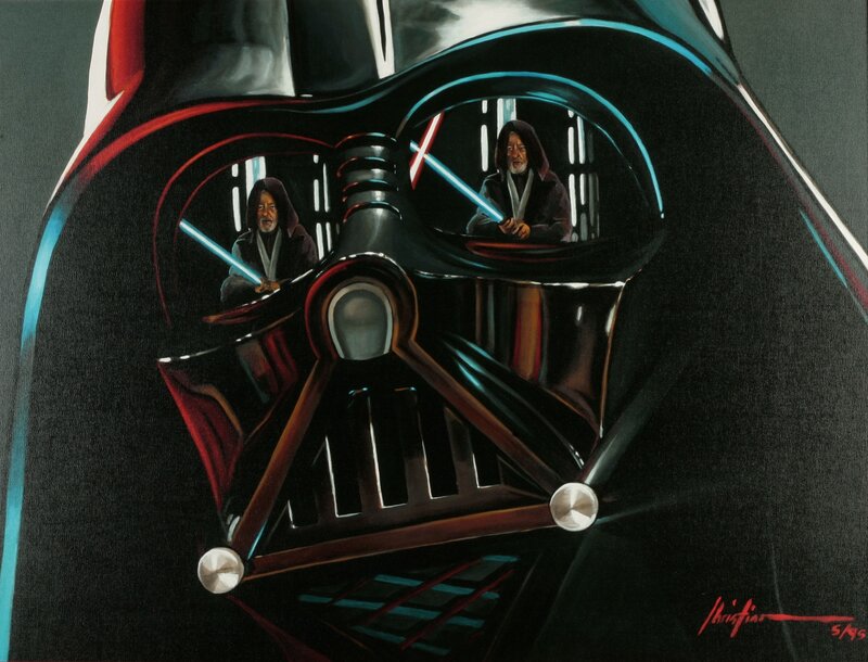 Darth Vader with Obi-Wan reflections