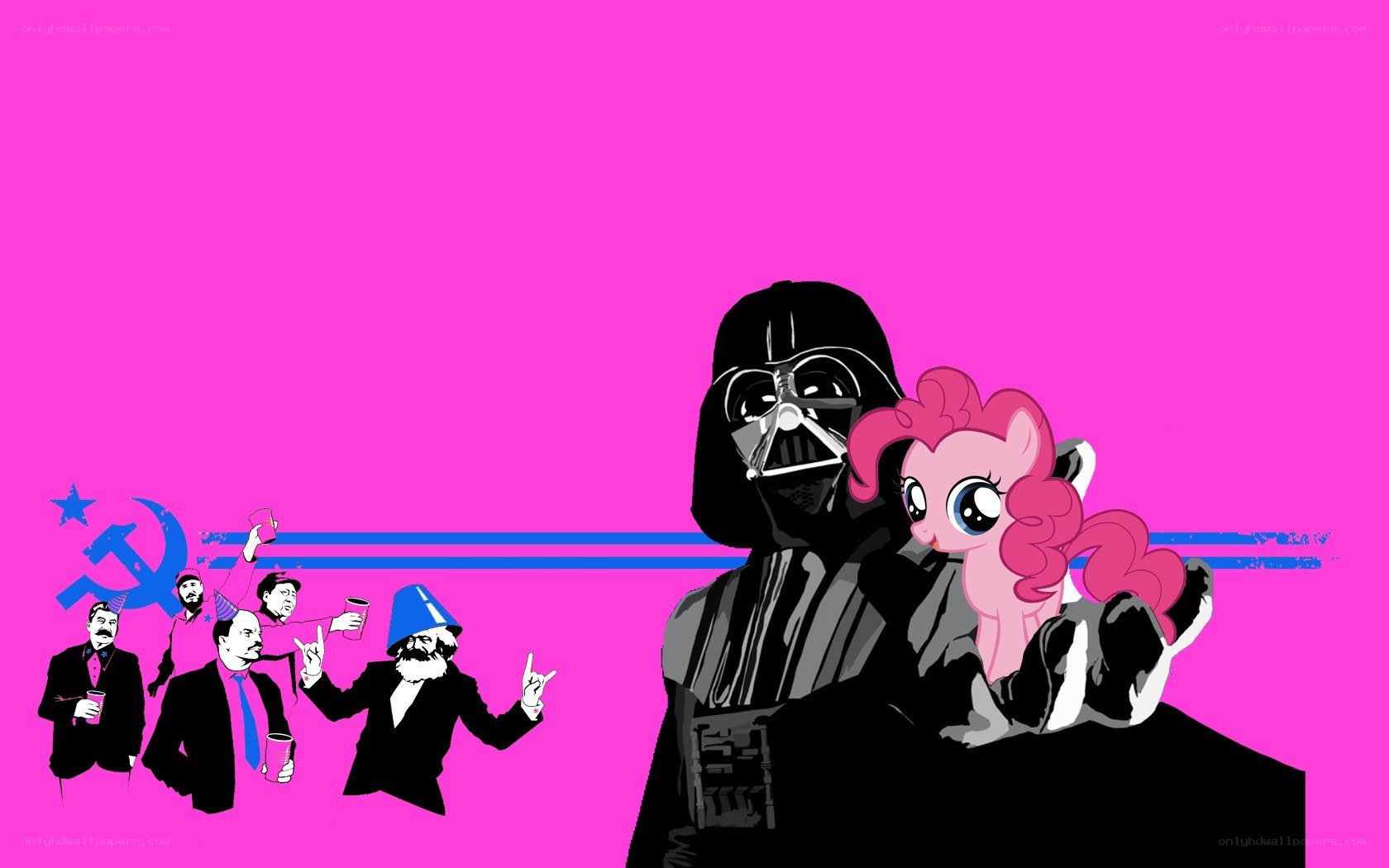 Darth Vader with Pinkie Pie