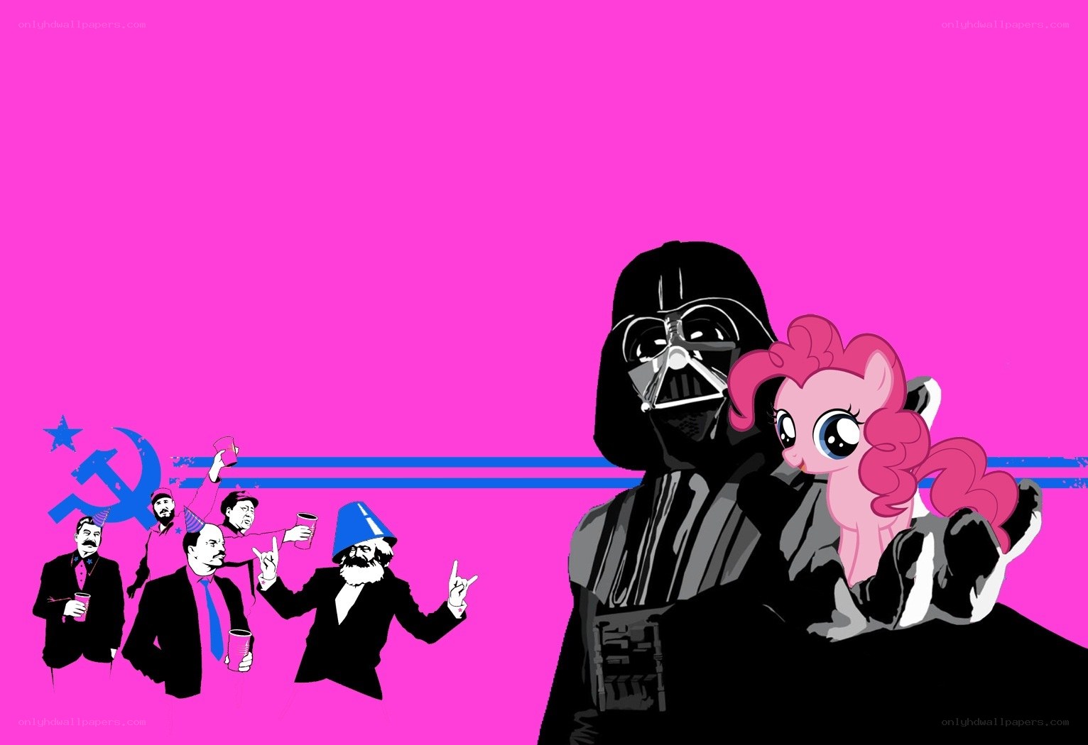 Darth Vader with Pinkie Pie