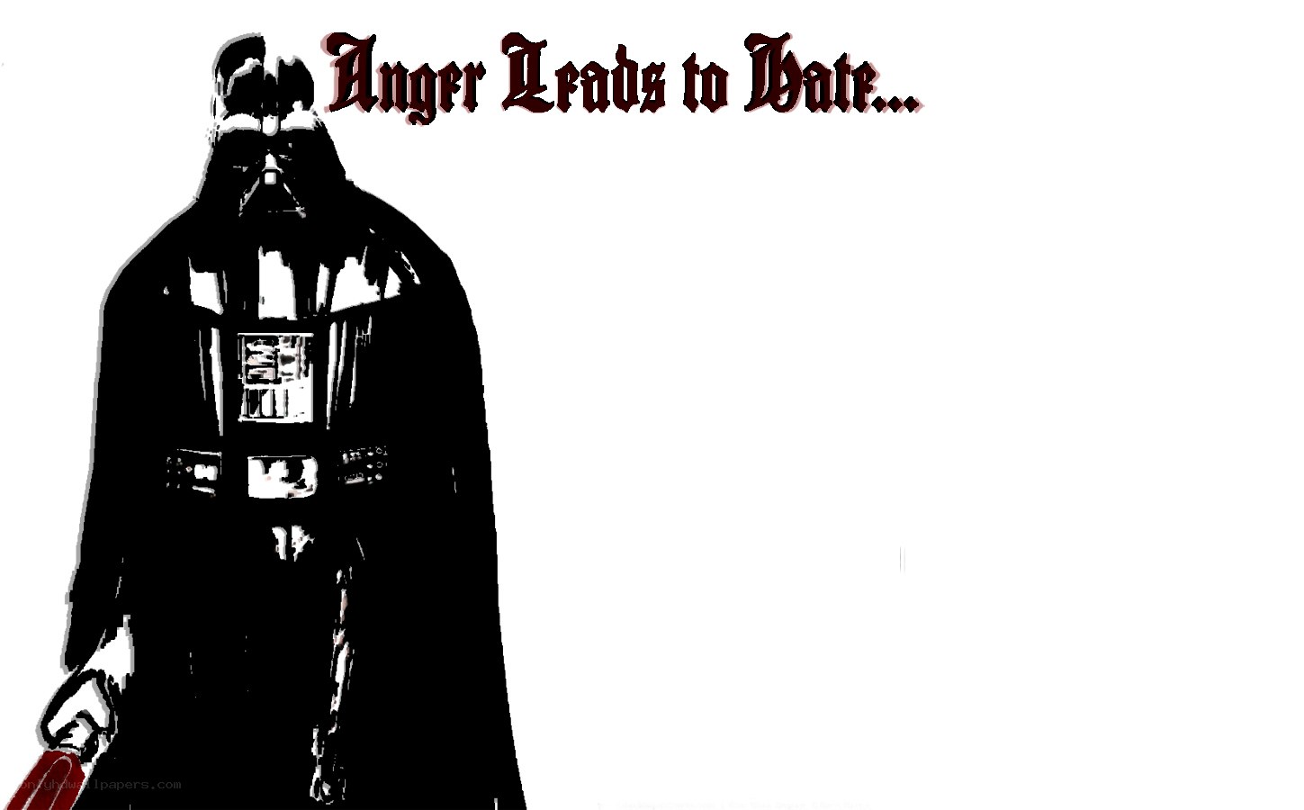 Darth Vader with quote