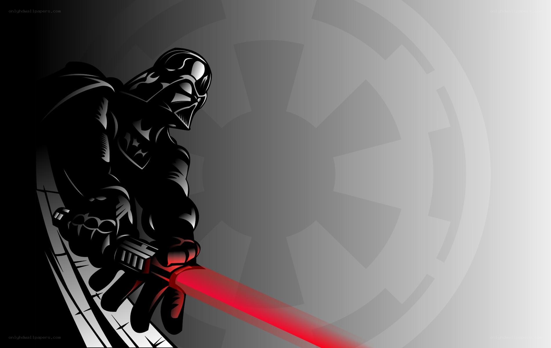 Darth Vader with red lightsaber