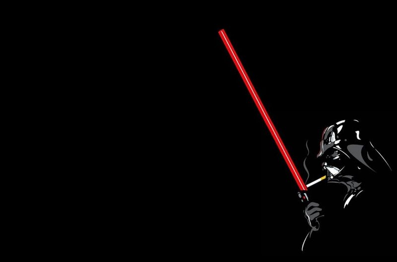 Darth Vader with red lightsaber