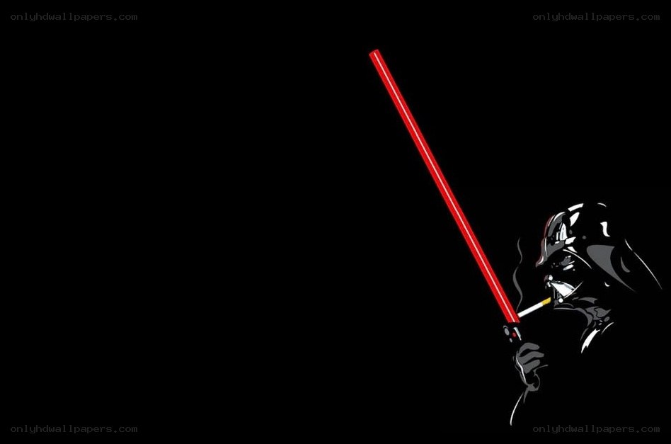 Darth Vader with red lightsaber