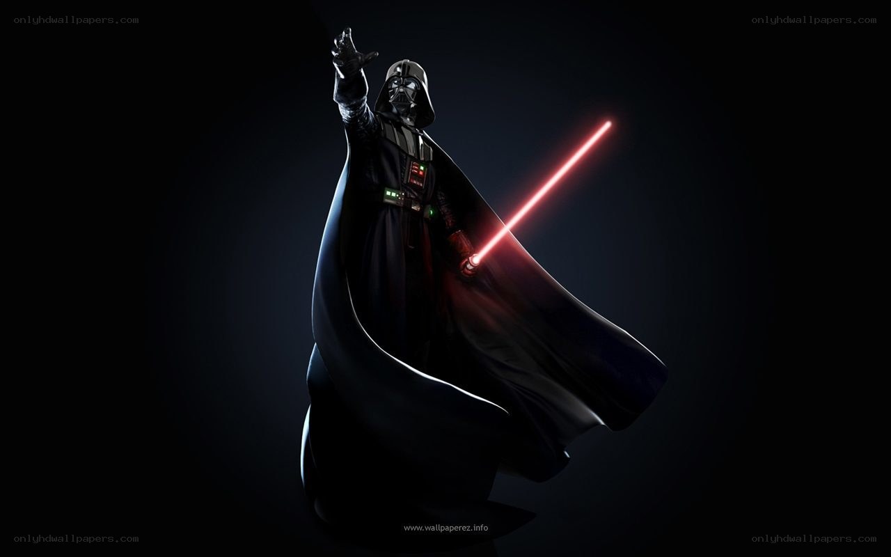 Darth Vader with red lightsaber