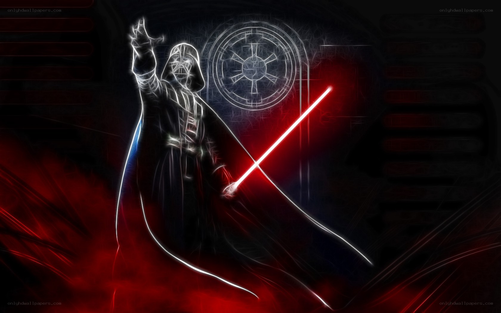 Darth Vader with red lightsaber