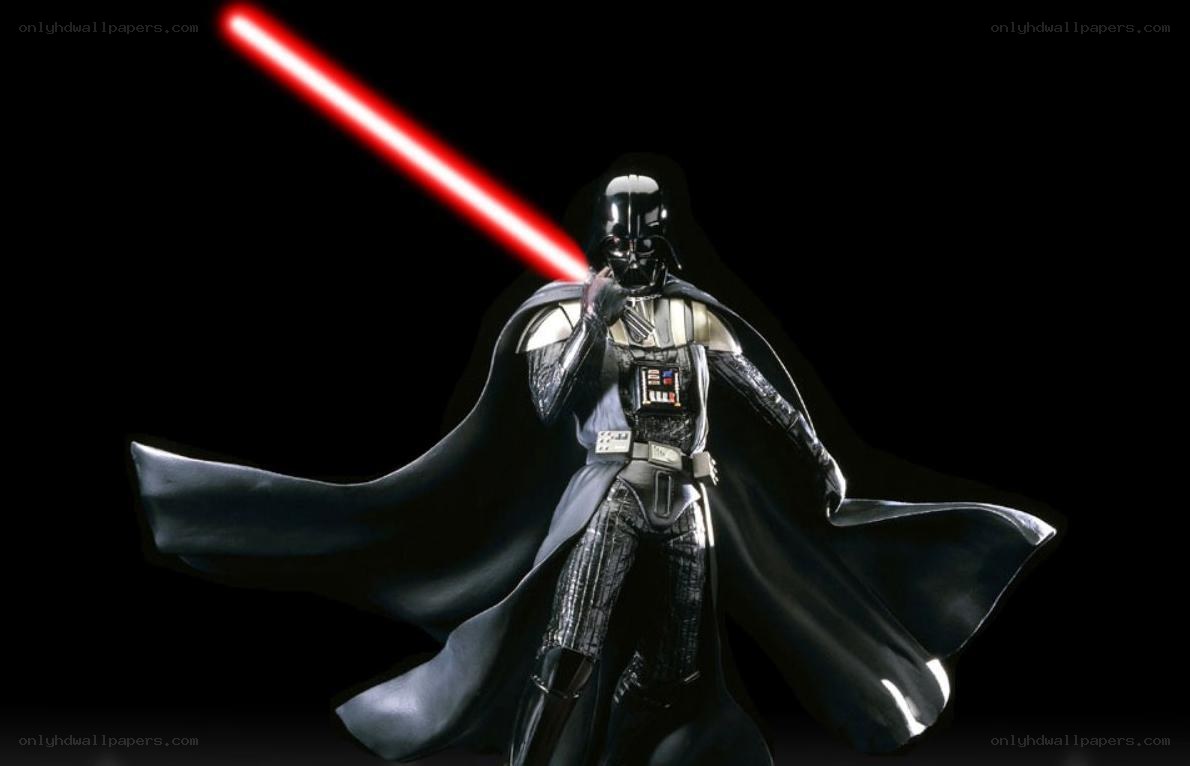 Darth Vader with red lightsaber