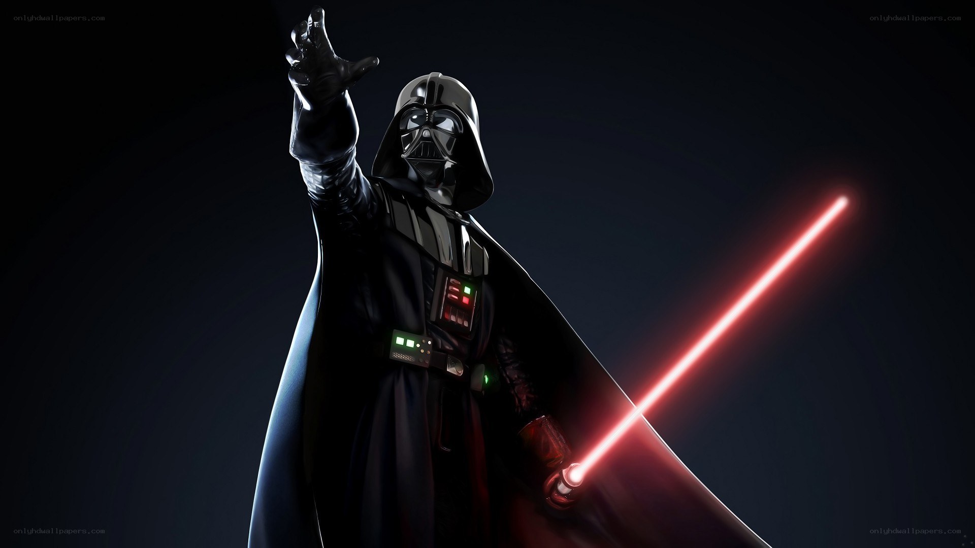 Darth Vader with red lightsaber