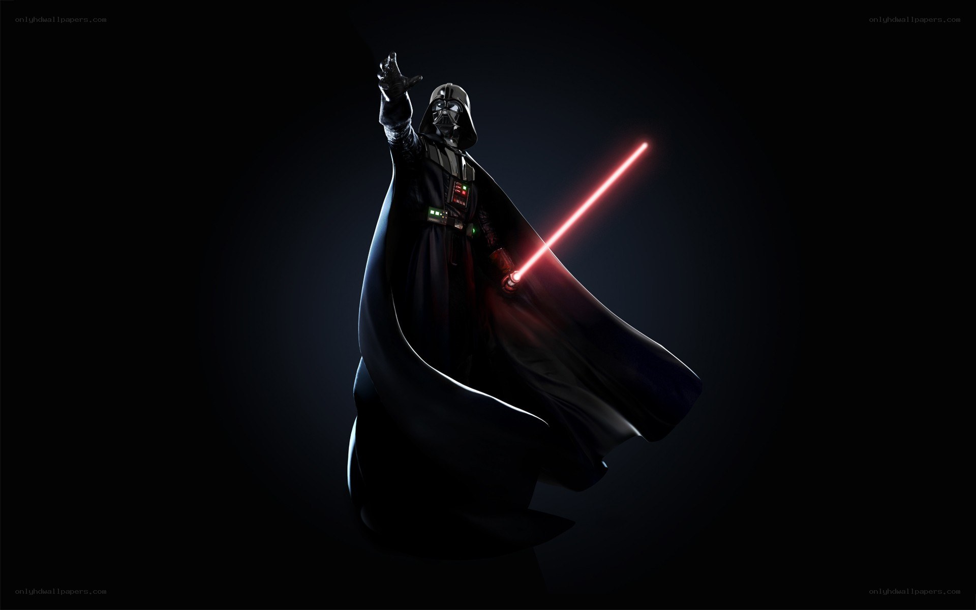 Darth Vader with red lightsaber