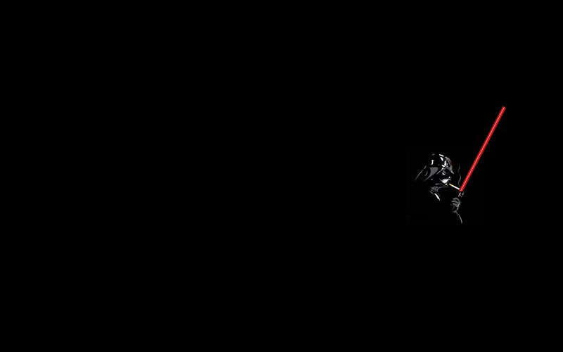 Darth Vader with red lightsaber