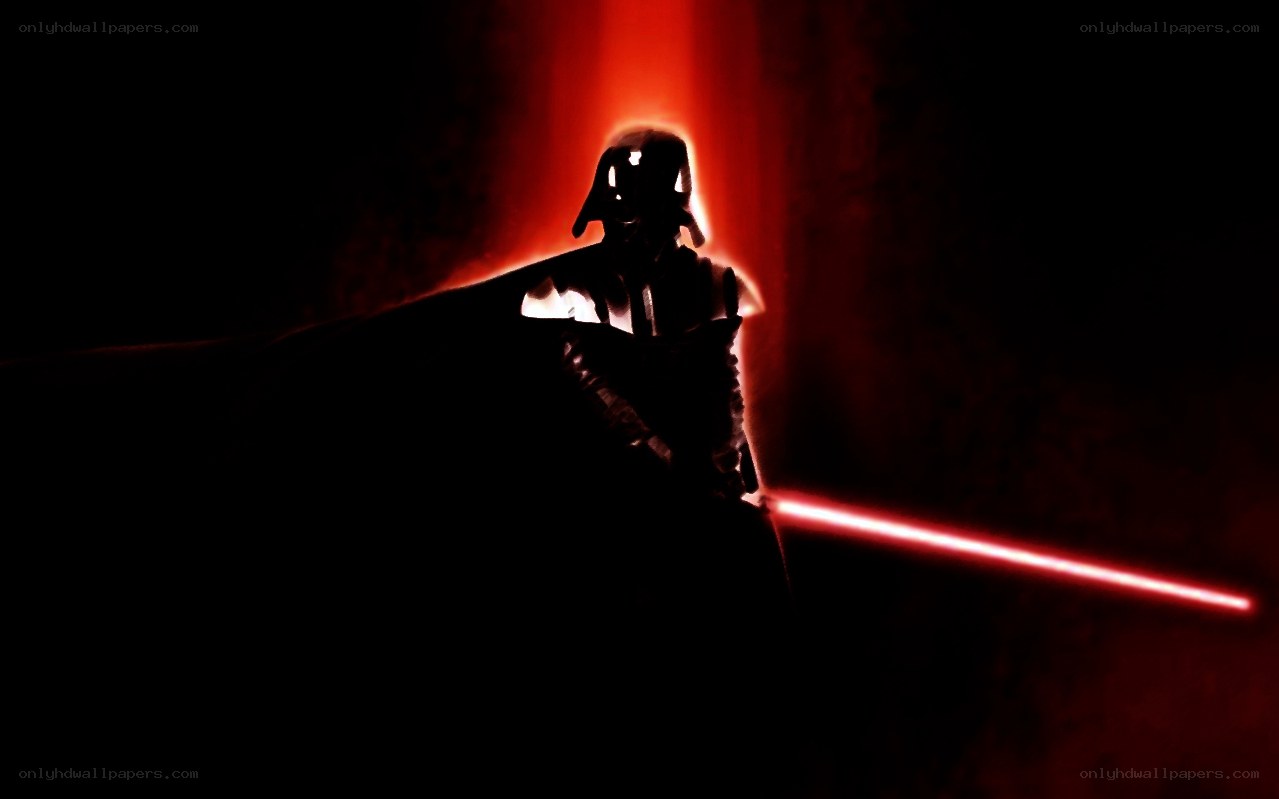 Darth Vader with red lightsaber