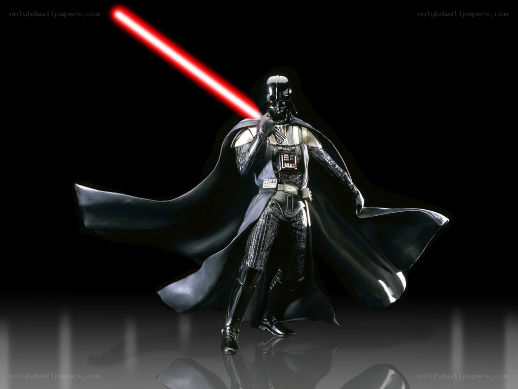 Darth Vader with red lightsaber