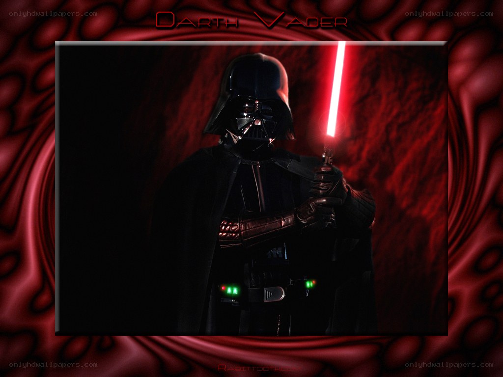 Darth Vader with red lightsaber