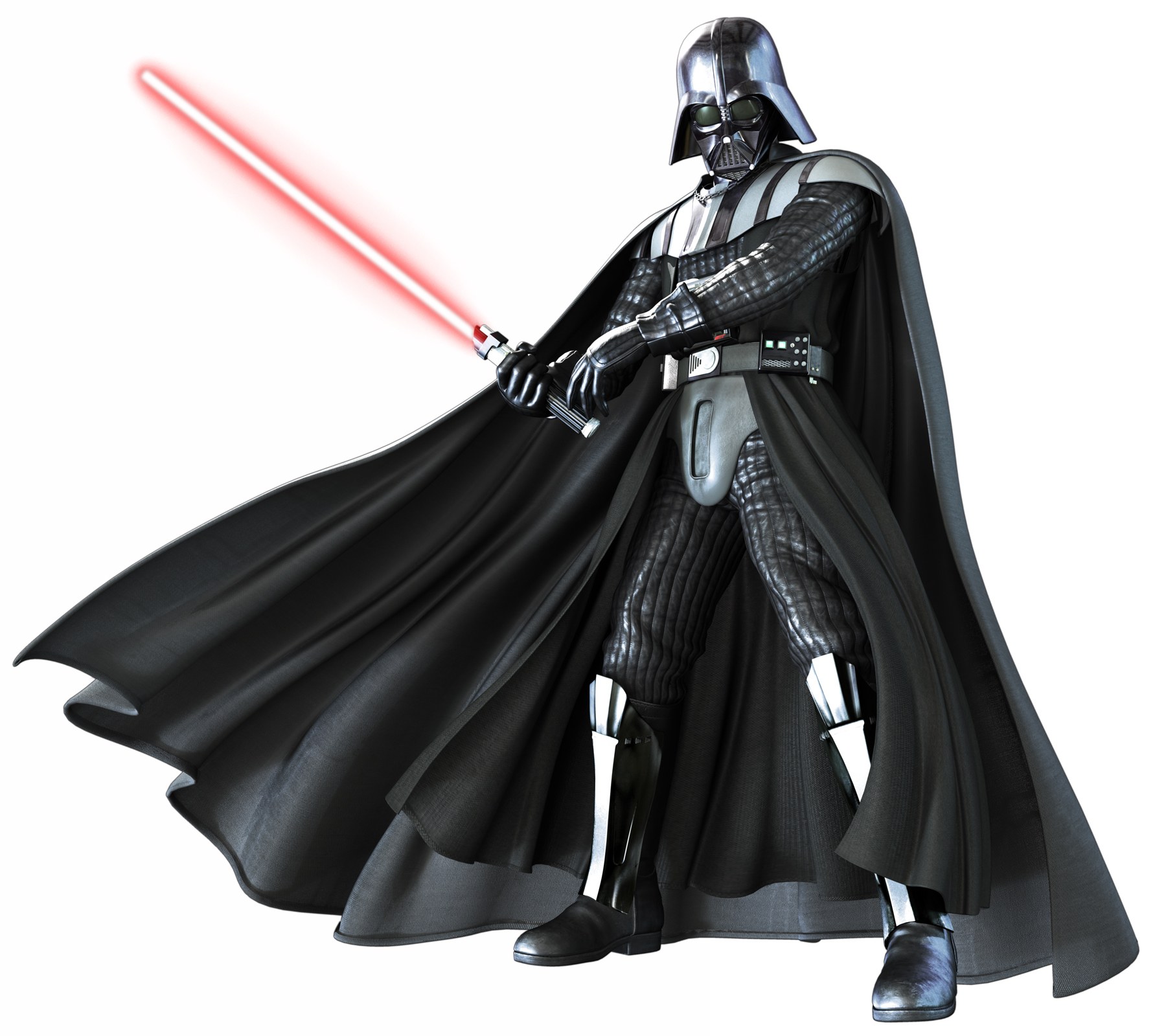 Darth Vader with red lightsaber