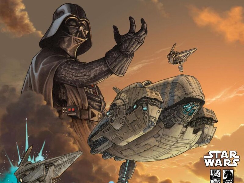 Darth Vader with Ships