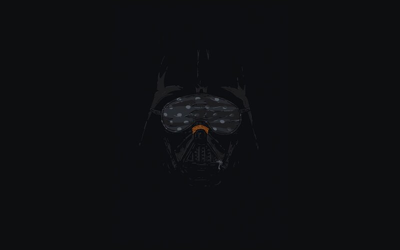 Darth Vader with sleep mask