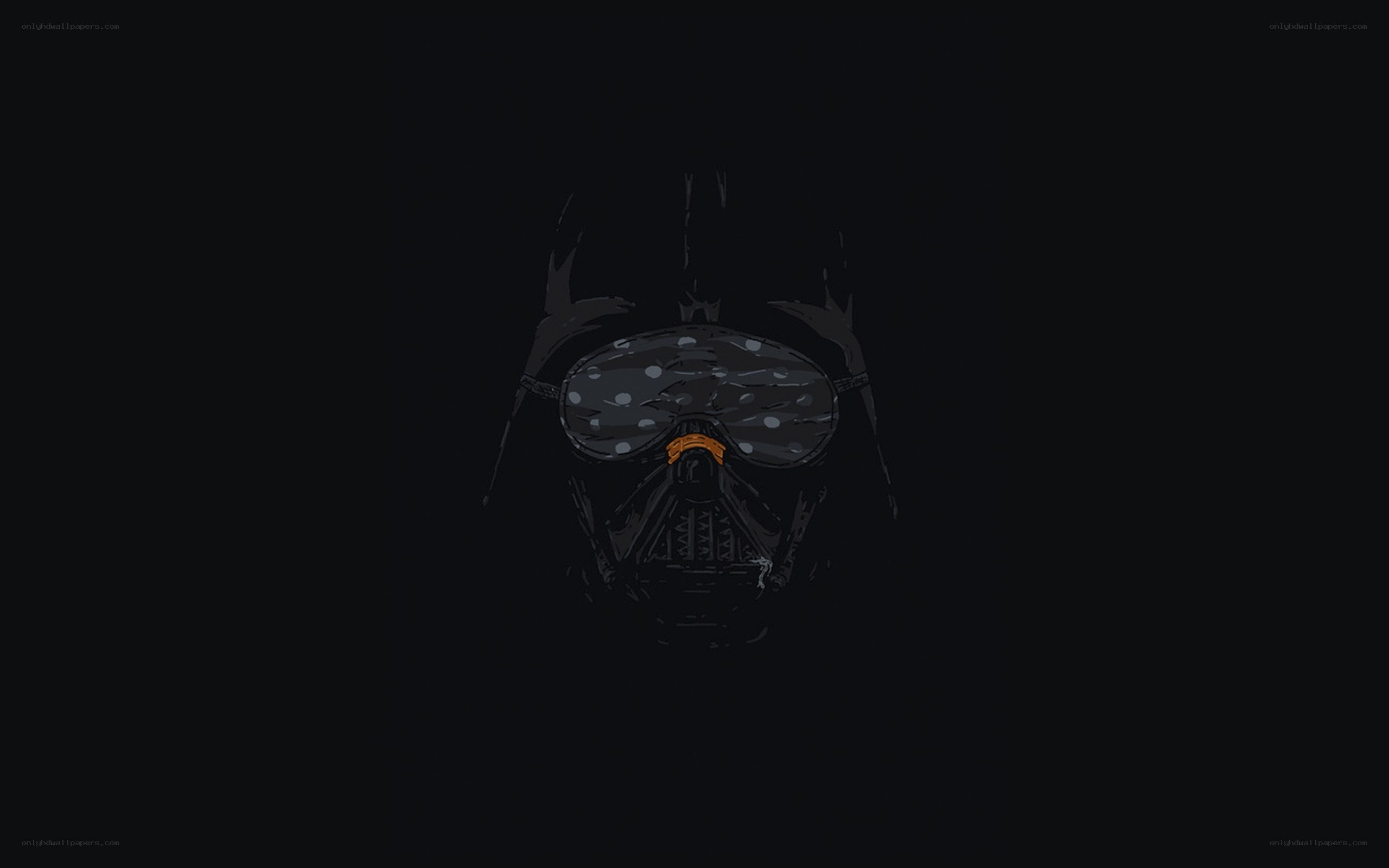 Darth Vader with sleep mask