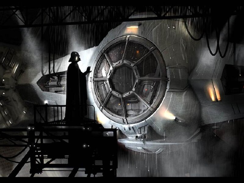 Darth Vader with Spaceship