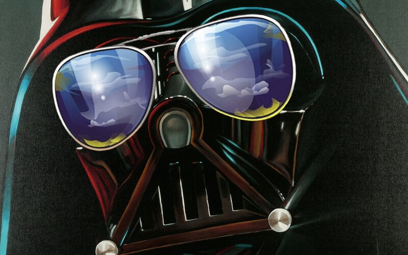 Darth Vader with Sunglasses — Black