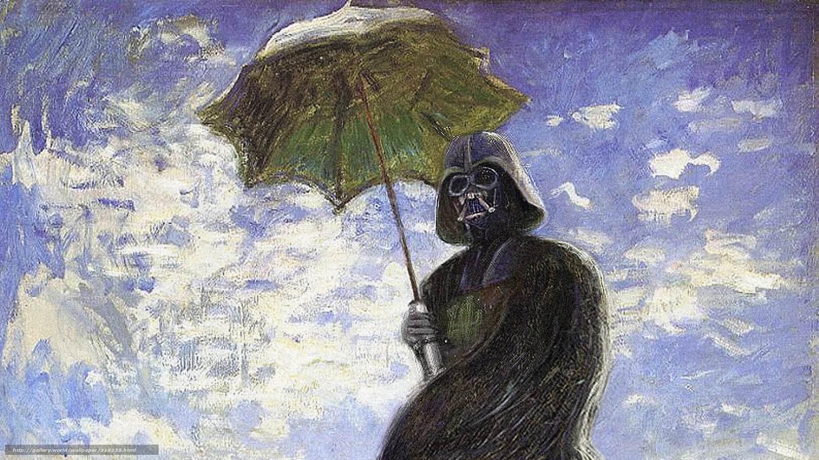 Darth Vader with Umbrella