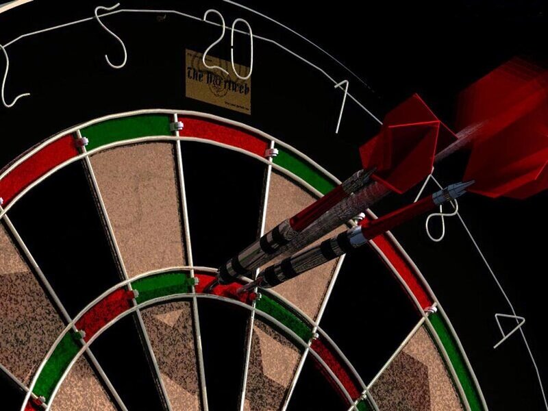 Darts on a Dartboard