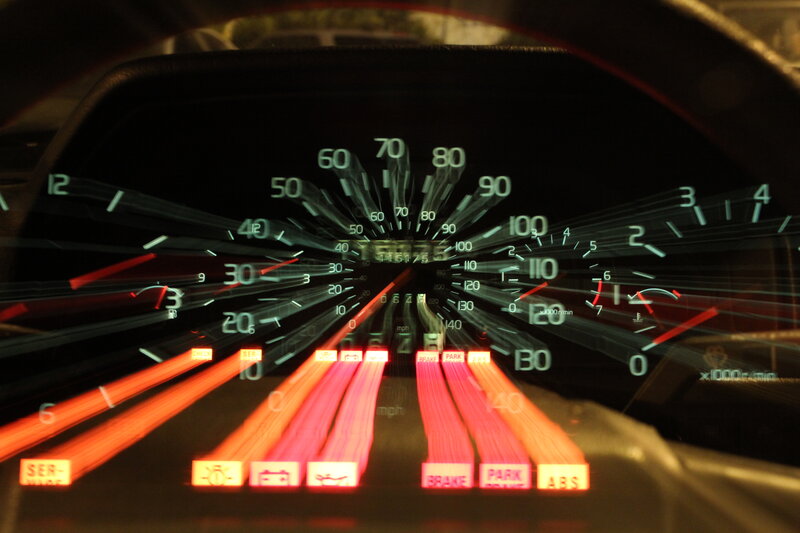 Dashboard light trails