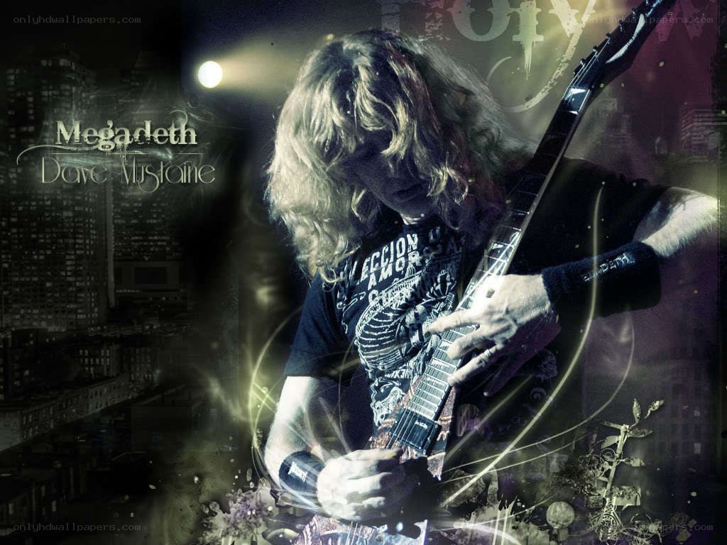 Dave Mustaine performing with Megadeth