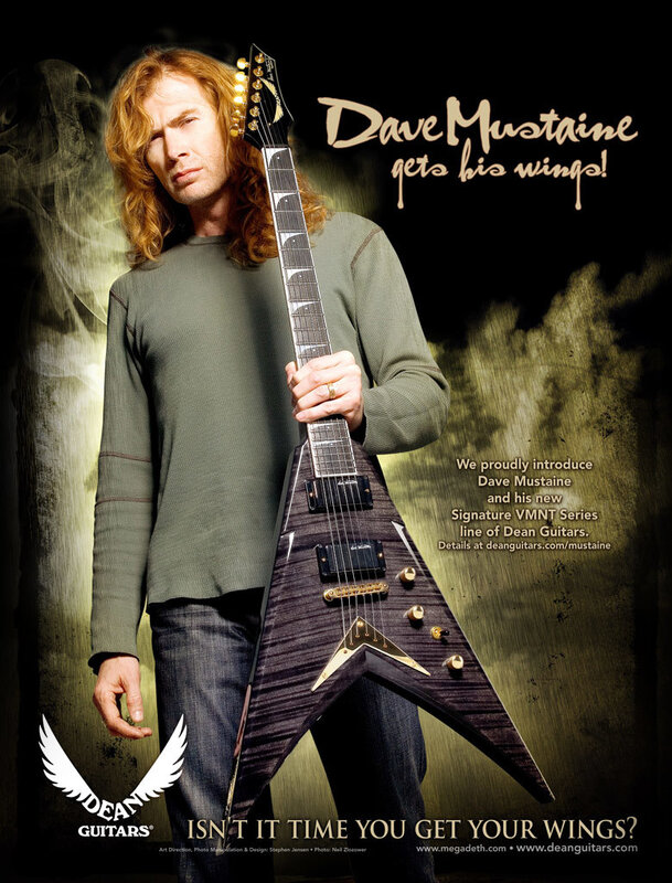 Dave Mustaine with Dean Guitar