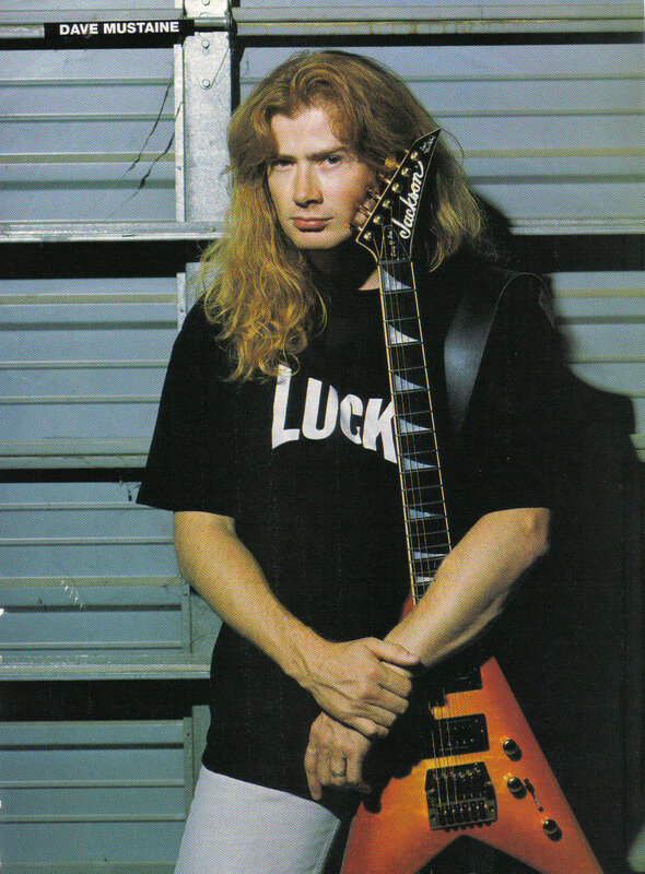 Dave Mustaine with guitar