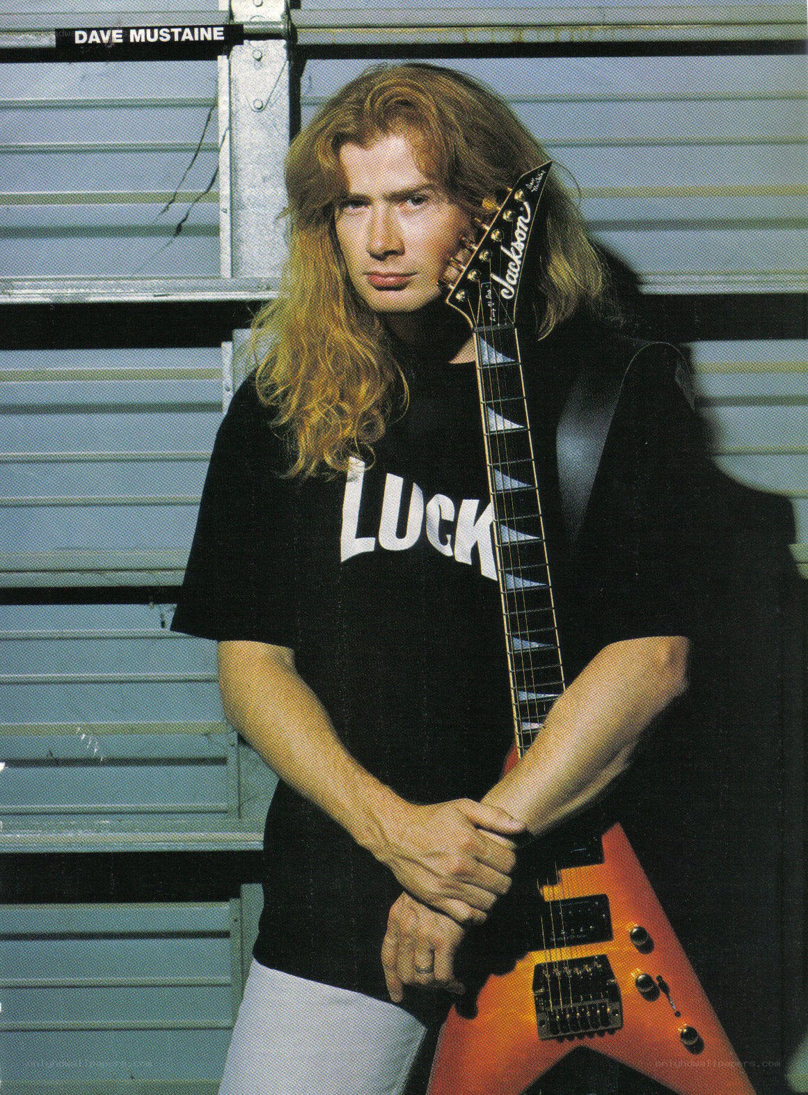 Dave Mustaine with guitar