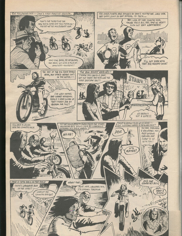 Dave's motorcycle race