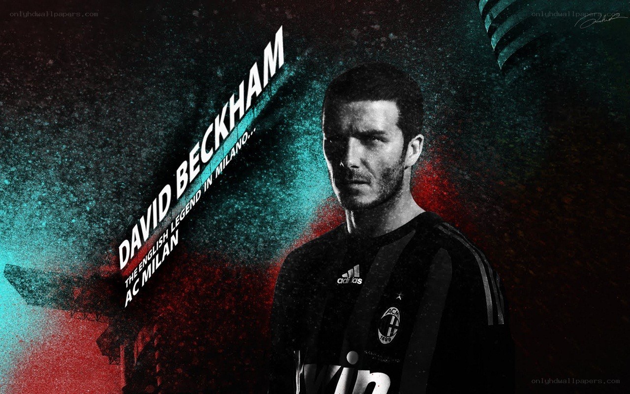 David Beckham AC Milan poster