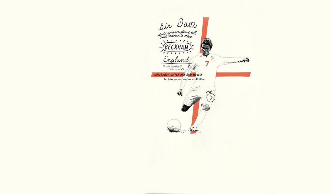 David Beckham illustration