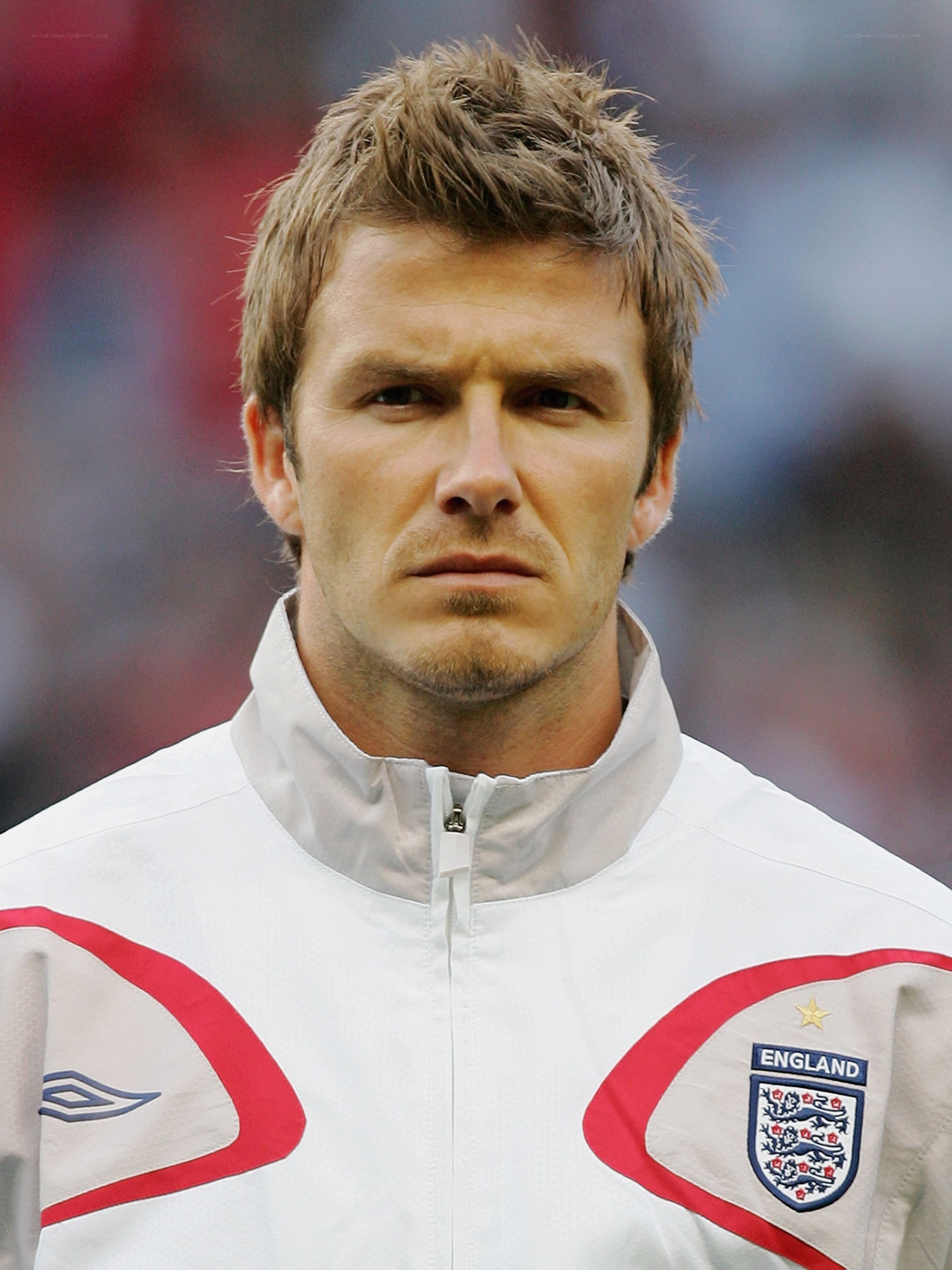 David Beckham in England jacket