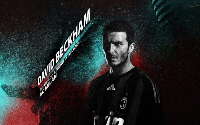 David Beckham in Jersey — Black