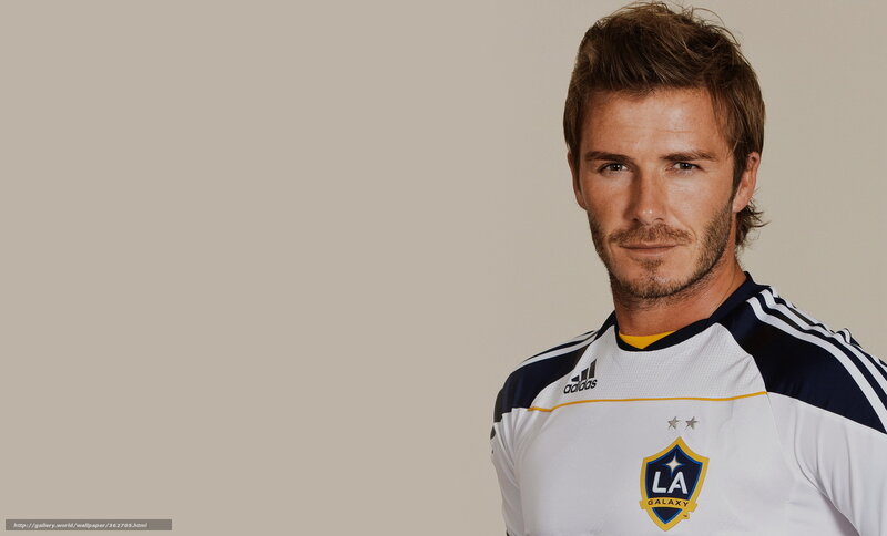 David Beckham in Jersey — White