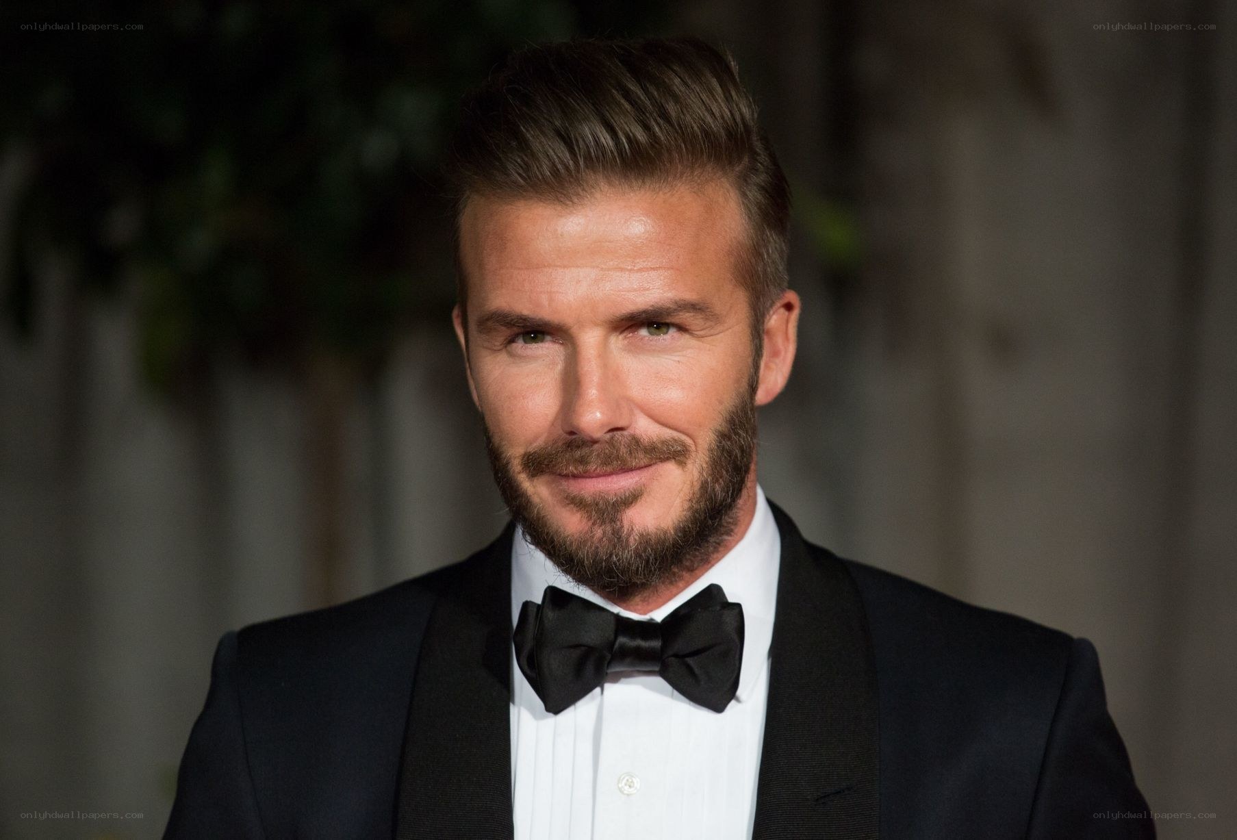 David Beckham in tuxedo