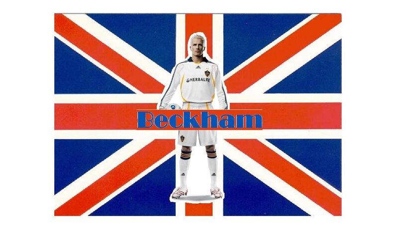 David Beckham in Uniform — Blue