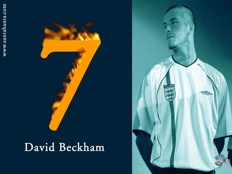 David Beckham number seven