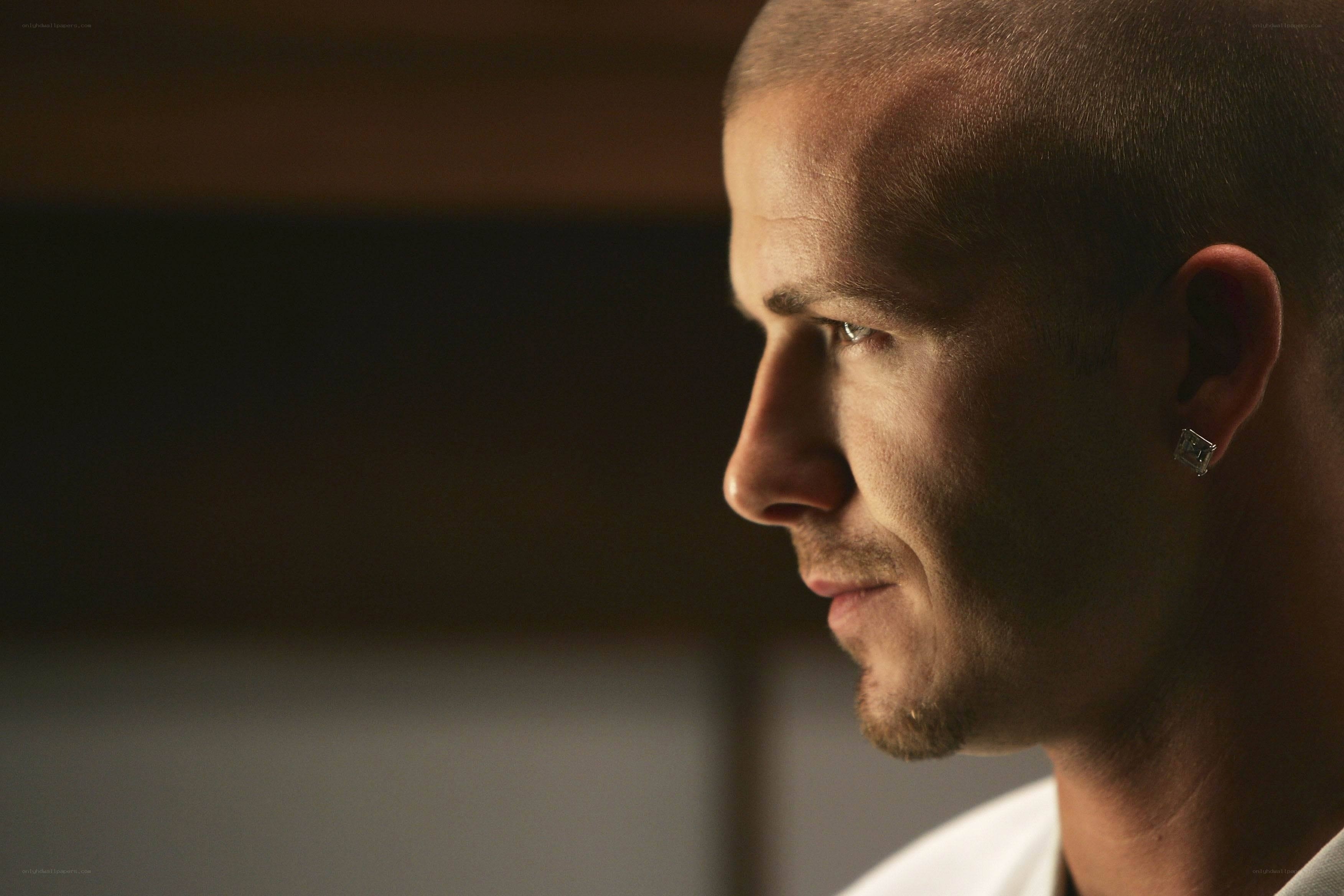 David Beckham profile portrait