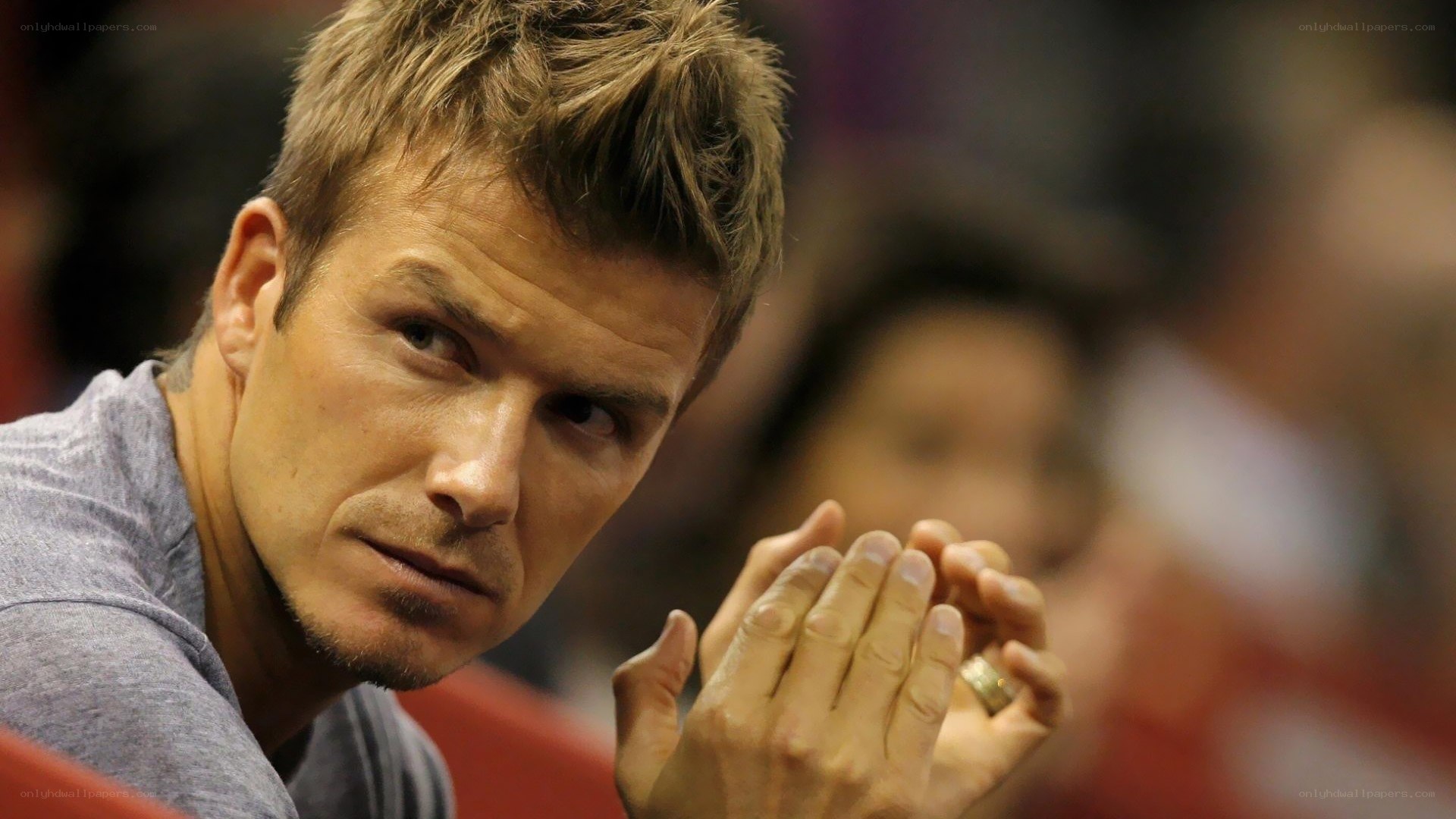 David Beckham watching event